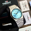 Tissot PRX Stainless Steel Tiffany Blue Dial Japanese Mens Watch