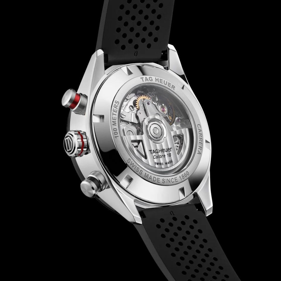 Tag Heuer Carrera Steel & Ceramic Automatic Black Fiber Men’s Watch