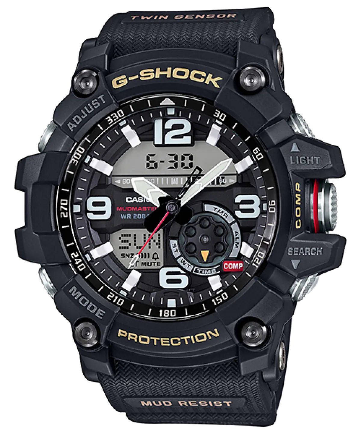 Casio G-Shock Mudmaster GG-1000-1ADR Black Analog-Digital Dial Black Resin Strap Men’s Watch G660