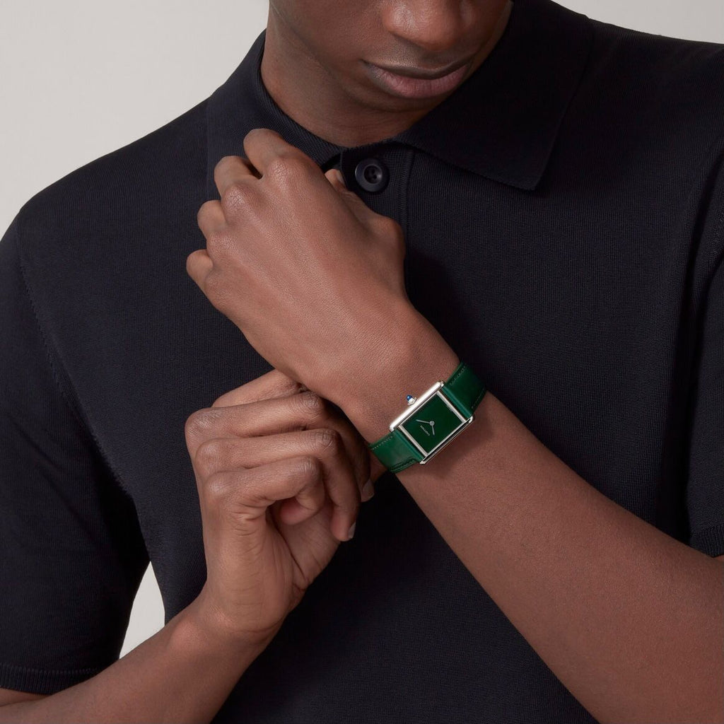 Cartier Tank Must WSTA0056 Silver Green Watch