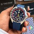 TAG Heuer Formula 1 X Red Bull Racing Blue Rubber Belt Special Edition Master Quality Mens Watch