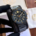 Versace Greca Logo Japanese Full Black Quartz Mens Watch