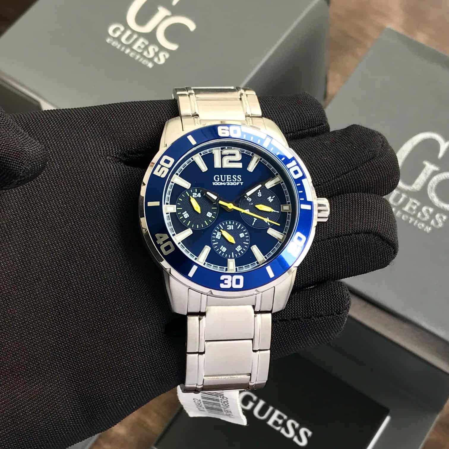 Guess W1249G2 TREK Round Quartz Blue Dial Chronograph Men’s Watch