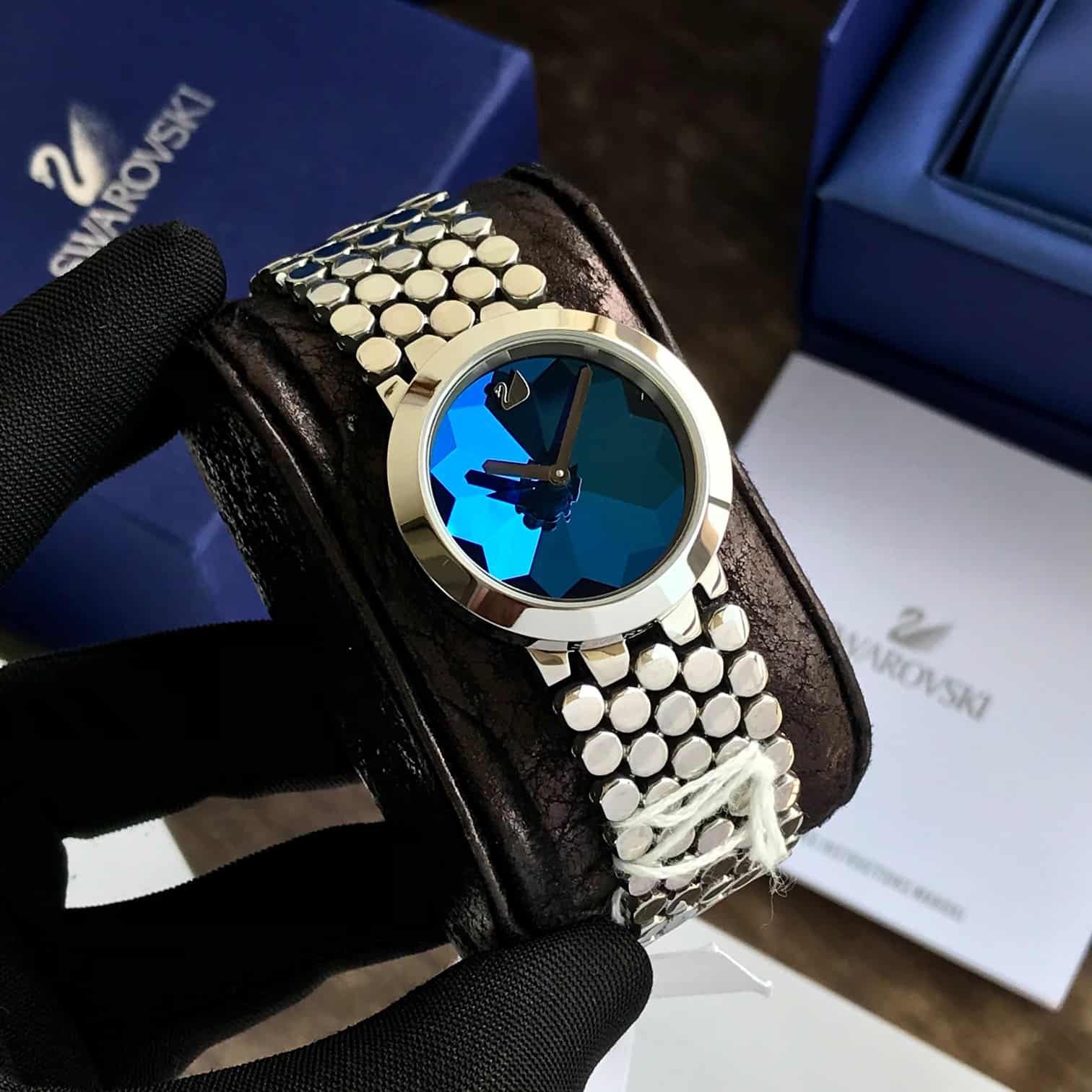Swarovski Lake Of Shimmer Silver Blue Dial Women’s Watch