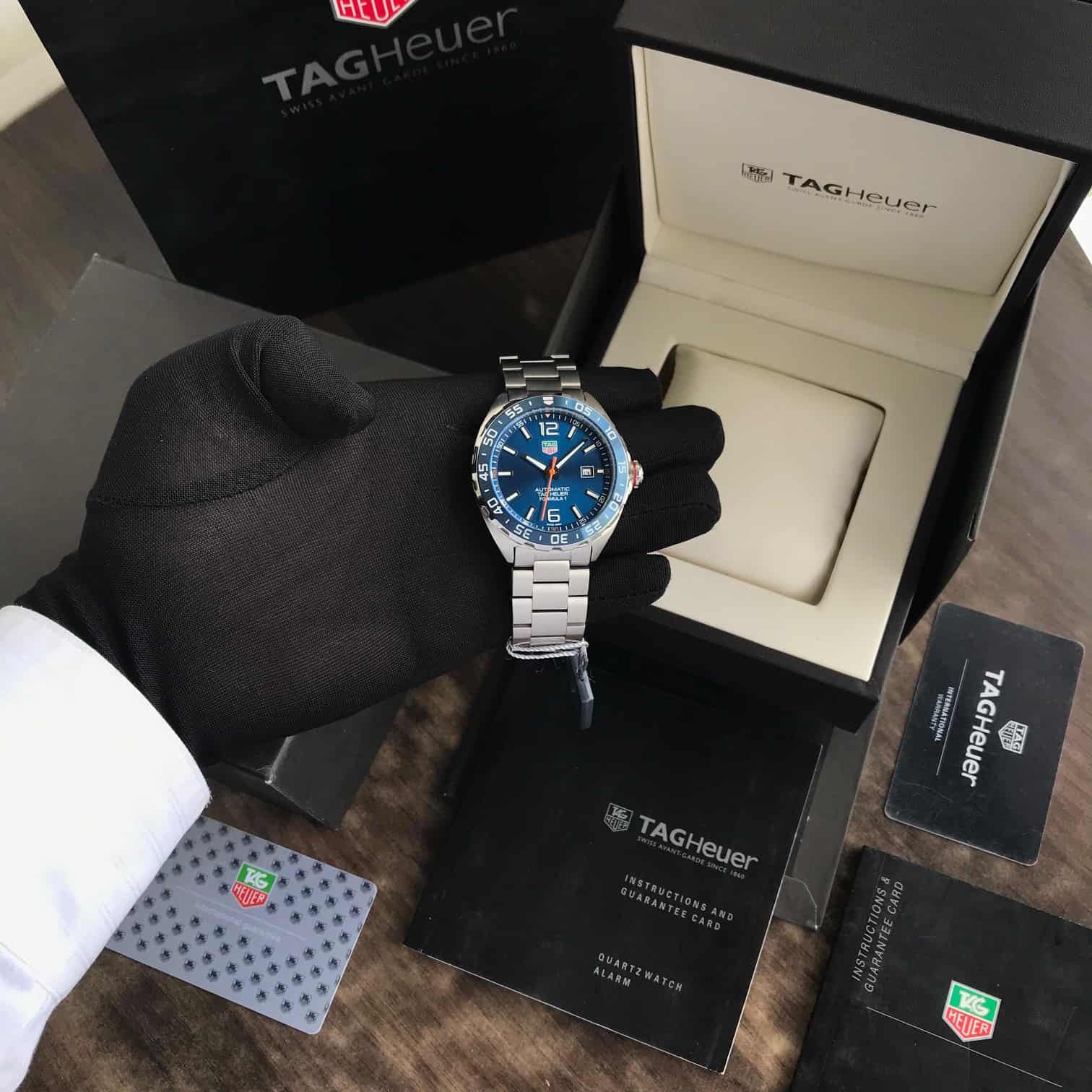 Tag Heuer Formula 1 Stainless Steel Blue Dial Automatic Mens Watch