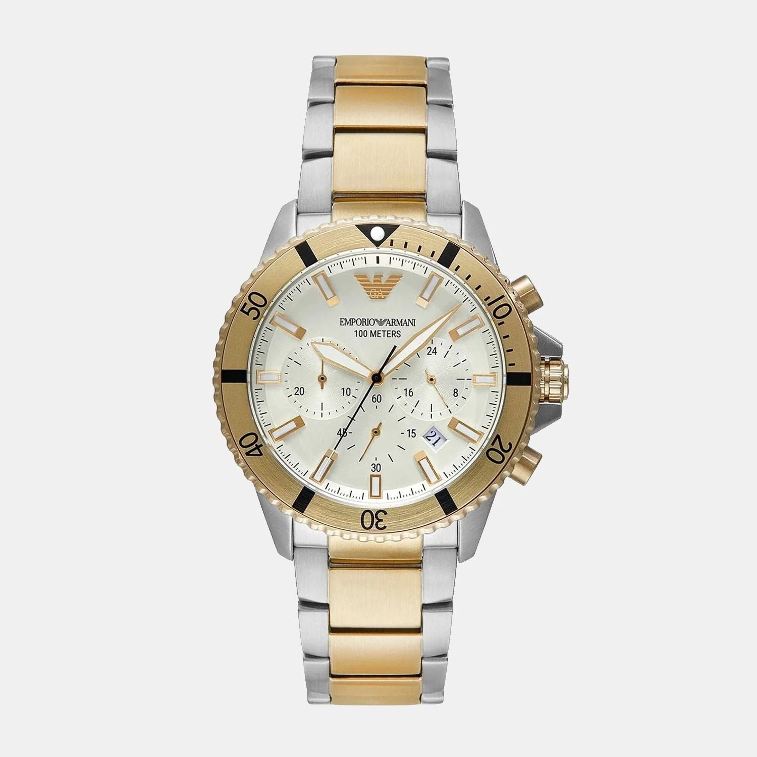 Emporio Armani AR11606 Yellow Gold Dial Chronograph Quartz Men Watch
