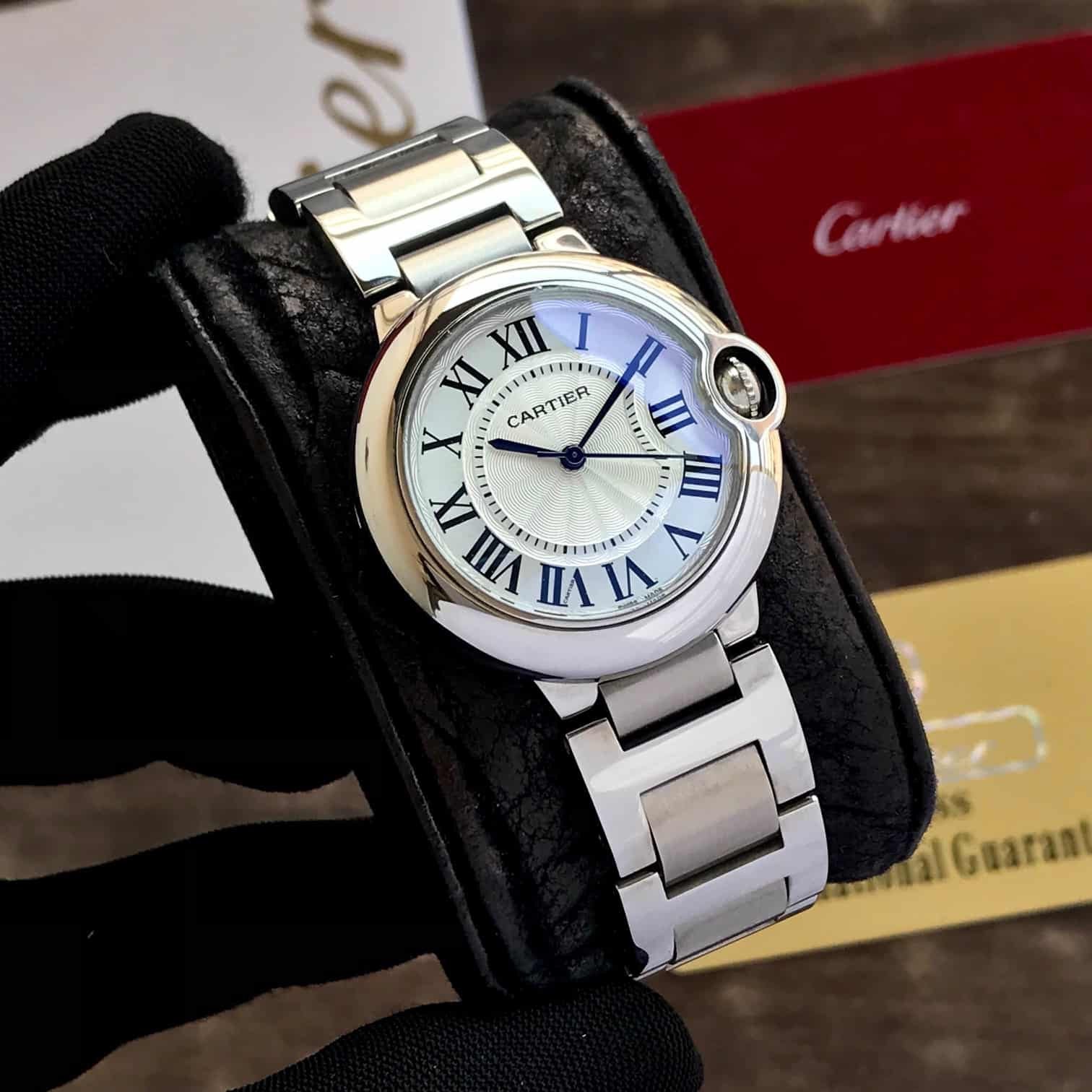 Cartier Ballon Bleu Stainless Steel Watch 36mm Automatic Men’s Watch