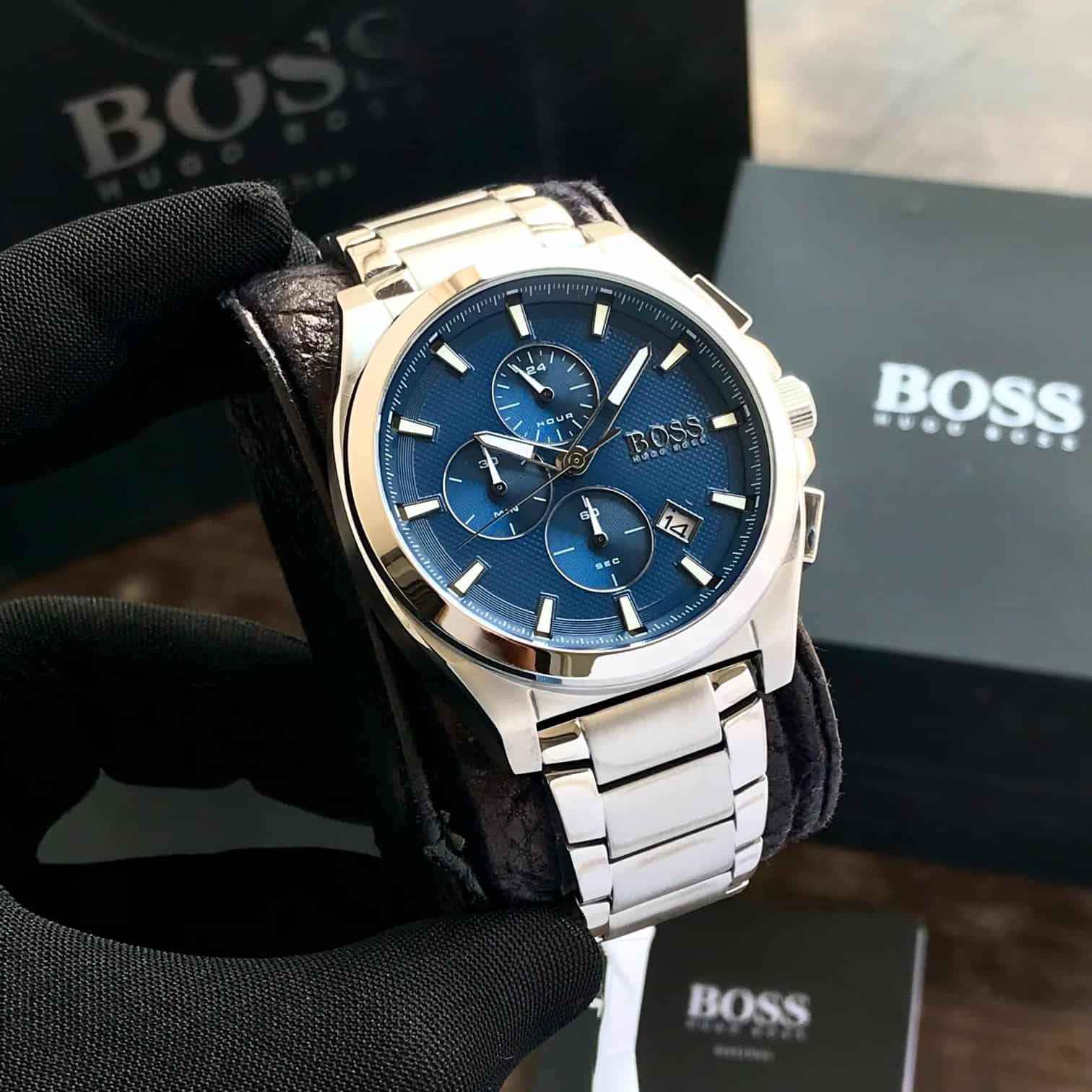 Hugo Boss 1513885 Originals Stainless Steel Blue Dial Mens Watch