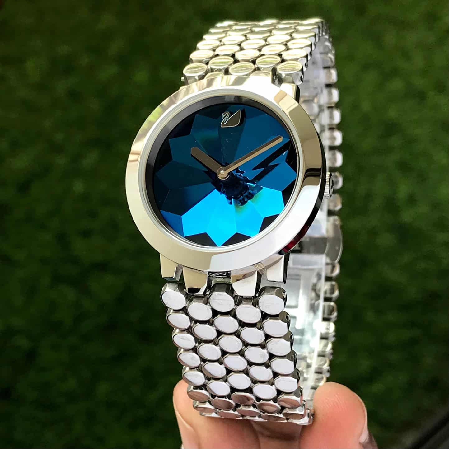 Swarovski Lake Of Shimmer Silver Blue Dial Women’s Watch
