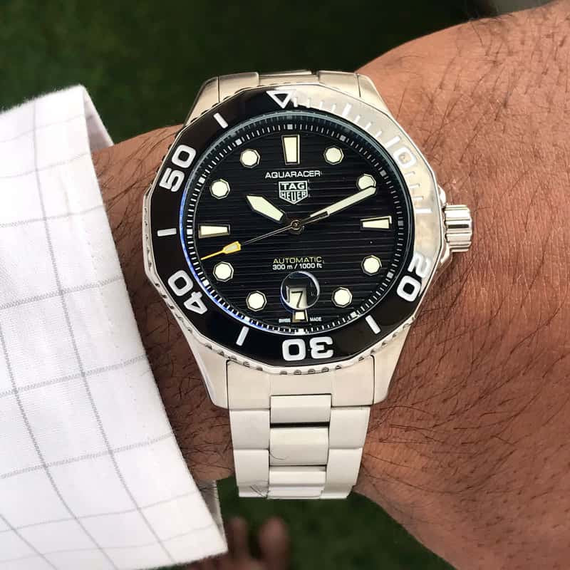TAG Heuer Carerra AQUARACER Black Dial Special Edition Re-Imagines Automatic Mens Watch