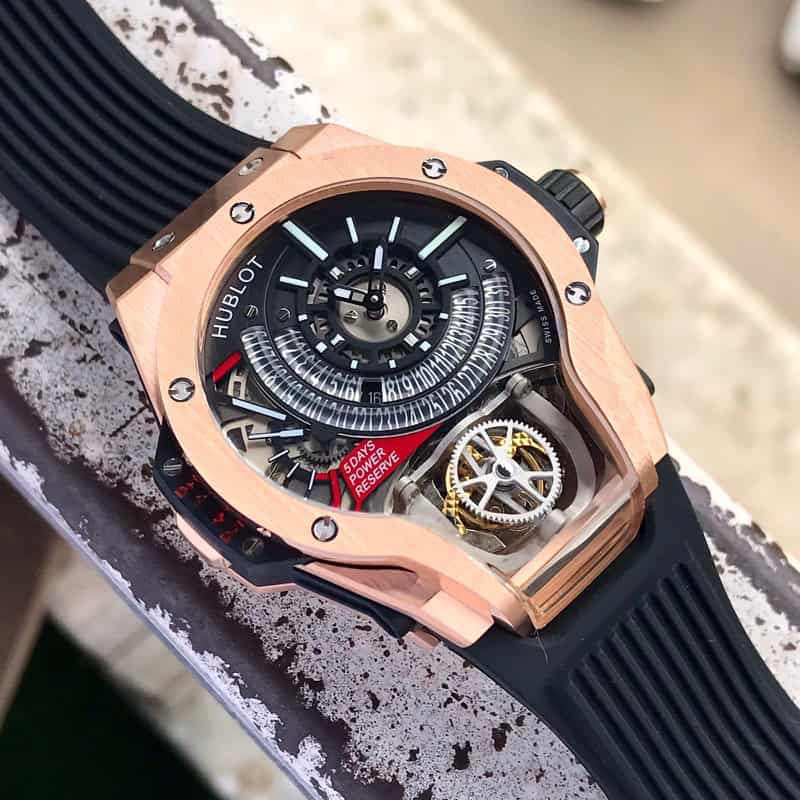 Hublot MP MP-09 Tourbillon Bi-Axis King Rosegold Black Dial Men’s Watch