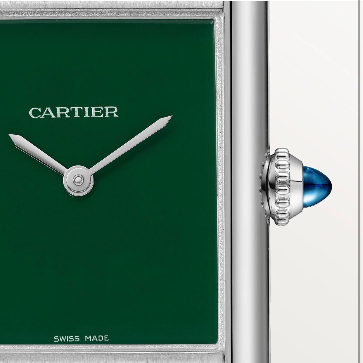 Cartier Tank Must WSTA0056 Silver Green Watch