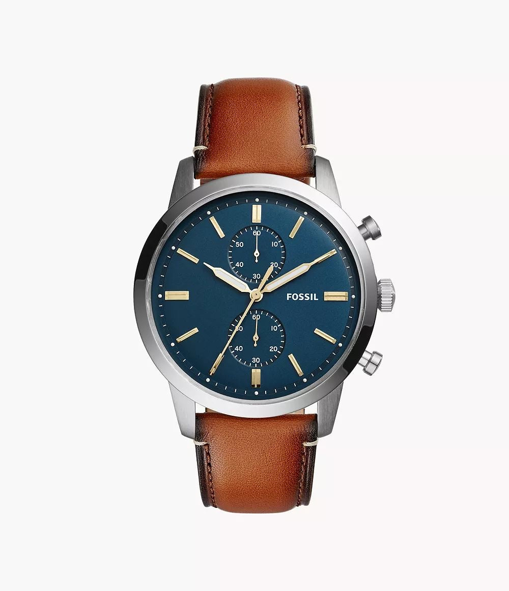 Fossil FS5279 Townsman Chronograph Luggage Leather Mens Watch