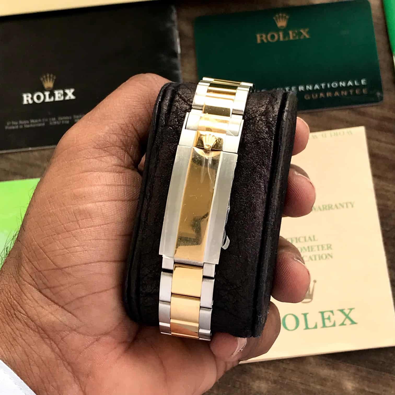 ROLEX, WATCHES FOR HIMRolex Explorer || Two Tone Premiums Automatic Stainless Steel Black Dial Mens Watch