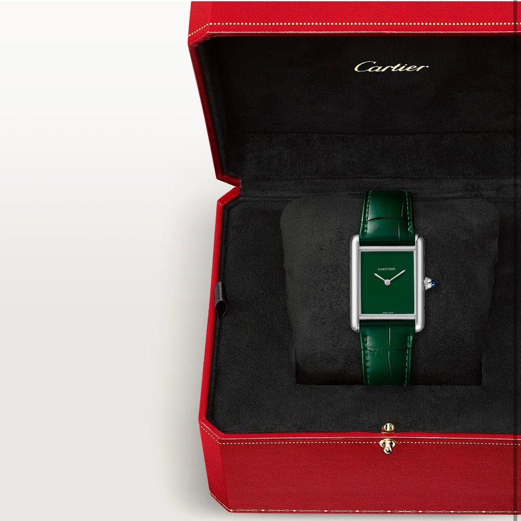 Cartier Tank Must WSTA0056 Silver Green Watch