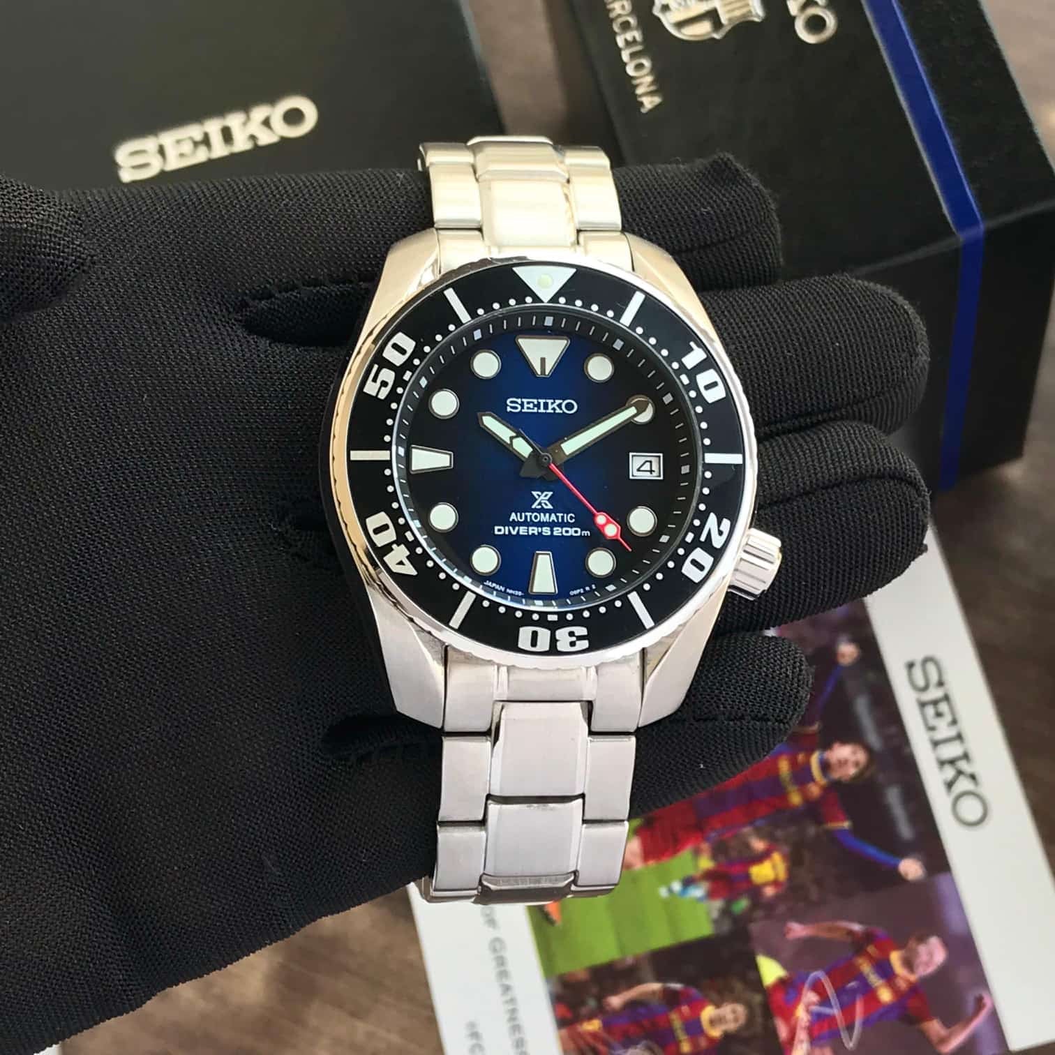 Seiko Diver 200m Japanese Stainless Steel Automatic Mens Watch