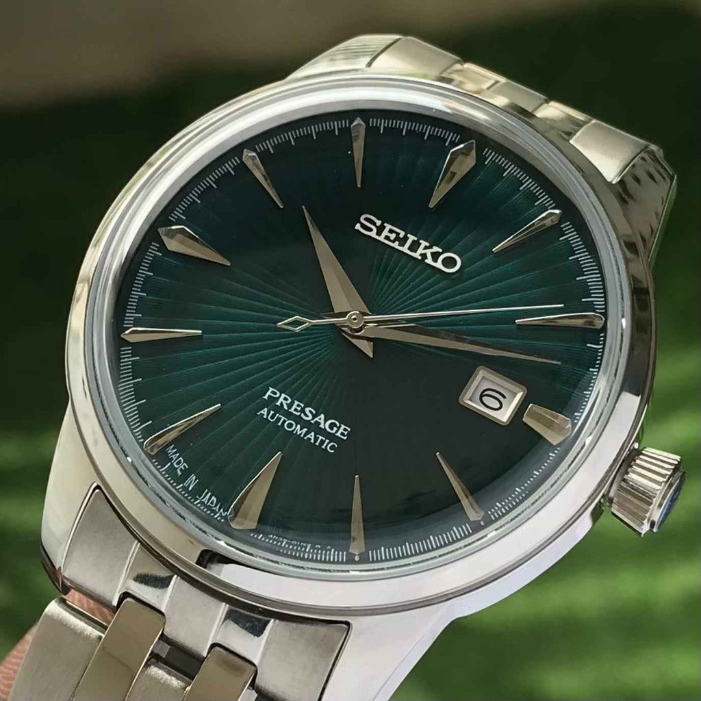 Seiko Presage Cocktail Time The Aviation Green Dial Automatic Mens Watch