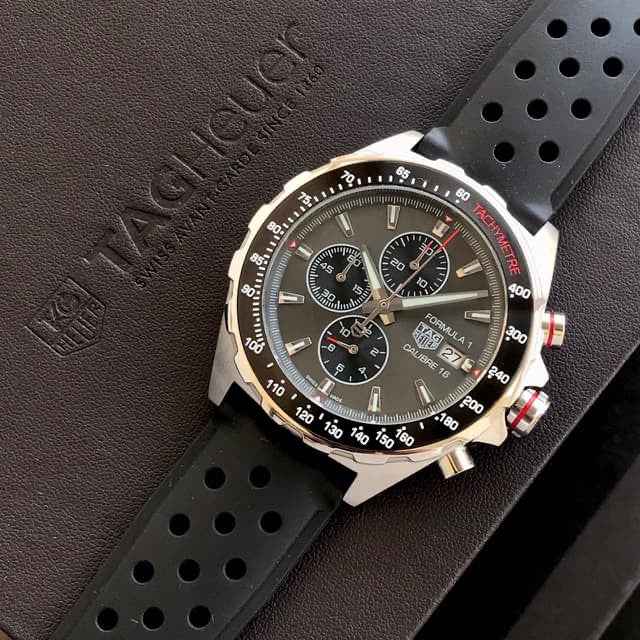 TAG Heuer Carerra Sport Chronograph Special Edition Re-Imagines Formula 1X Grey Racing Mens Watch