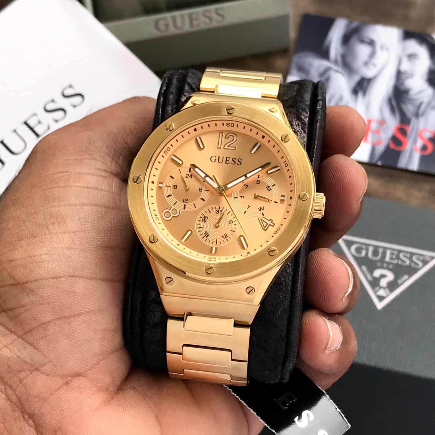 GUESS GW0454G2NStainless Steel Gold Tone Chronograph Men’s Watch