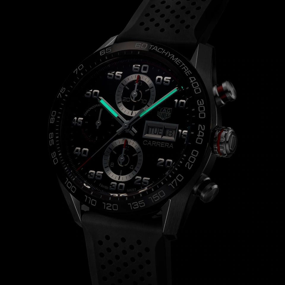 Tag Heuer Carrera Steel & Ceramic Automatic Black Fiber Men’s Watch