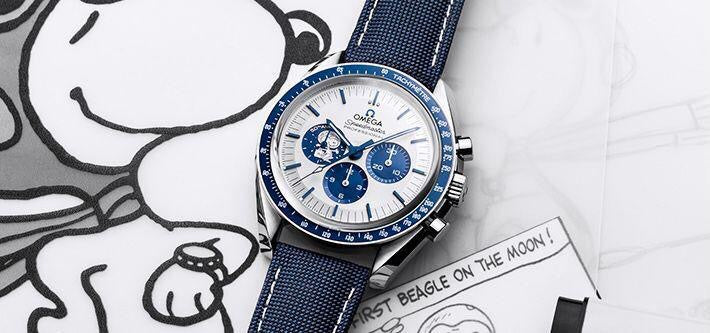 Omega Speedmaster Silver Snoopy Award 50th Anniversary Edition Swiss ETA Automatic Mens Watch