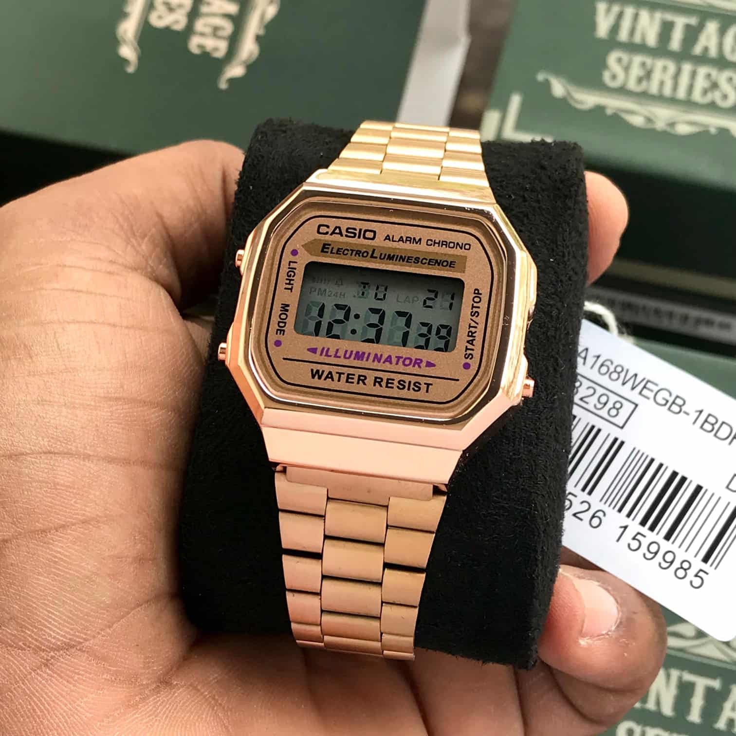 Casio Vintage Retro Collection A168WGG-1B Rosegold Unisex Watch