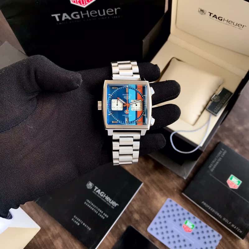 TAG Heuer Carerra Monaco Special Edition Re-Imagines Stainless Steel Mens Watch