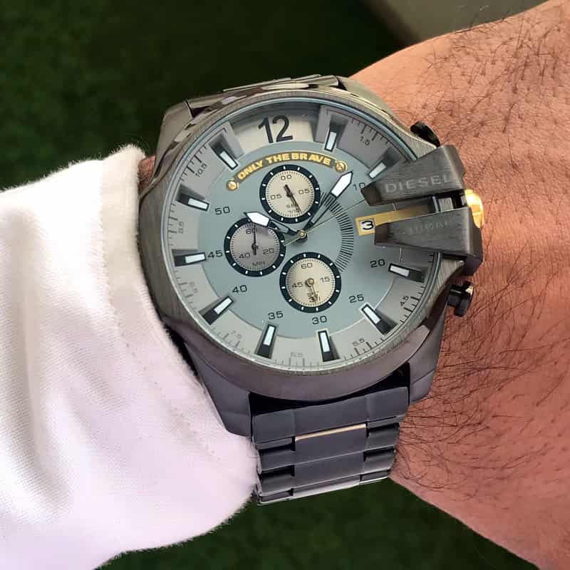 Diesel Mega Chief DZ4379 Black & Grey Chronograph Mens Watch
