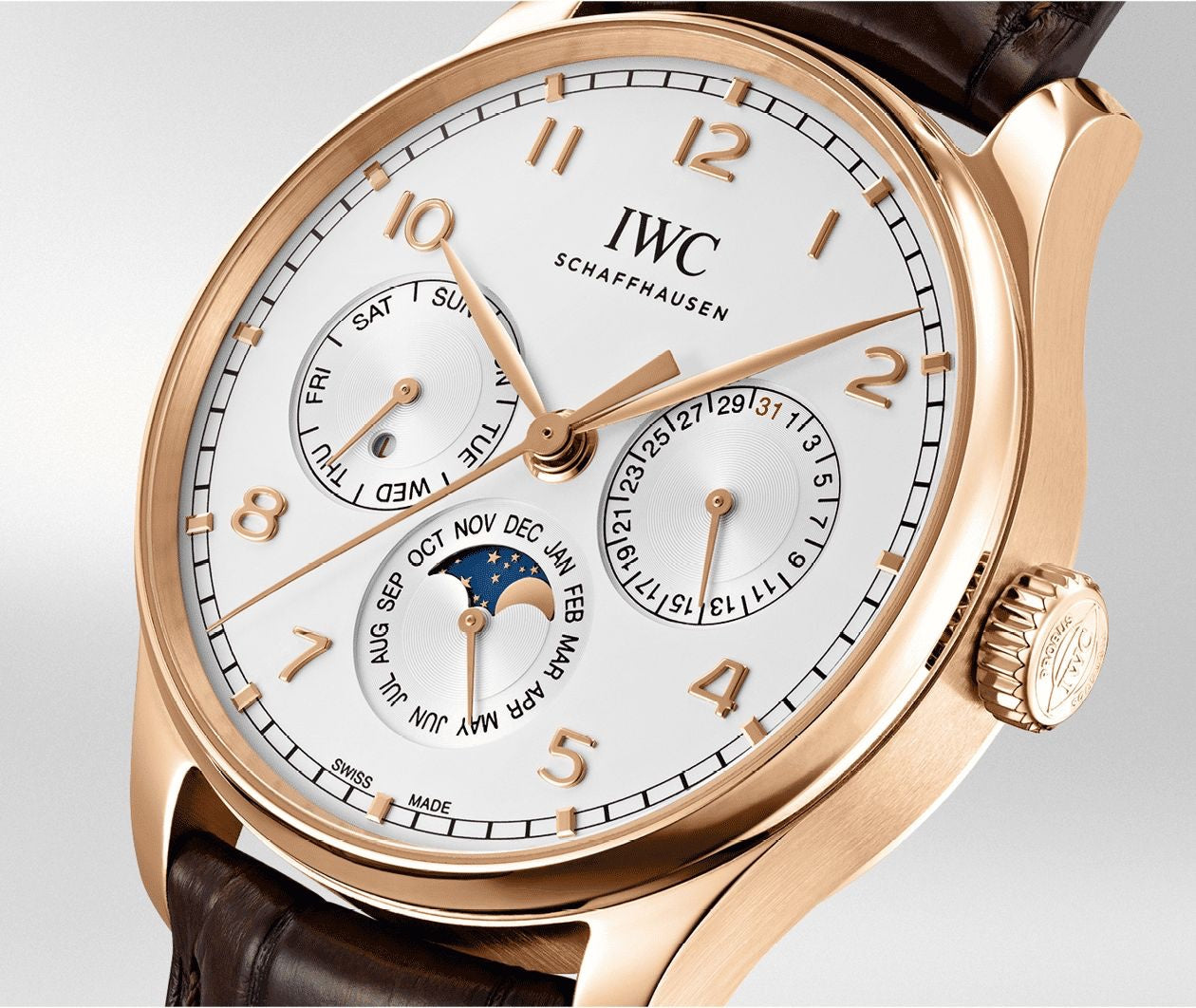 IWC Portugieser Perpetual Calendar 42 Swiss ETA Automatic Mens Watch