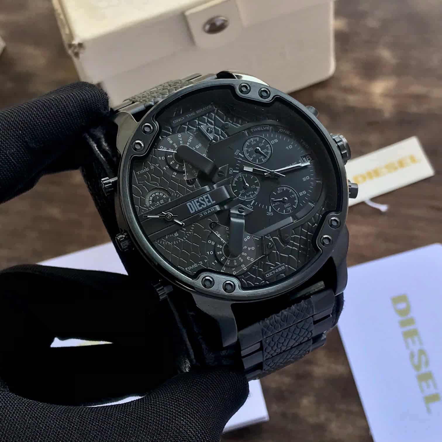 Diesel DZ7468 Big Daddy 2.0 Stainless Steel 57mm Analog Chronographs Mens Watch