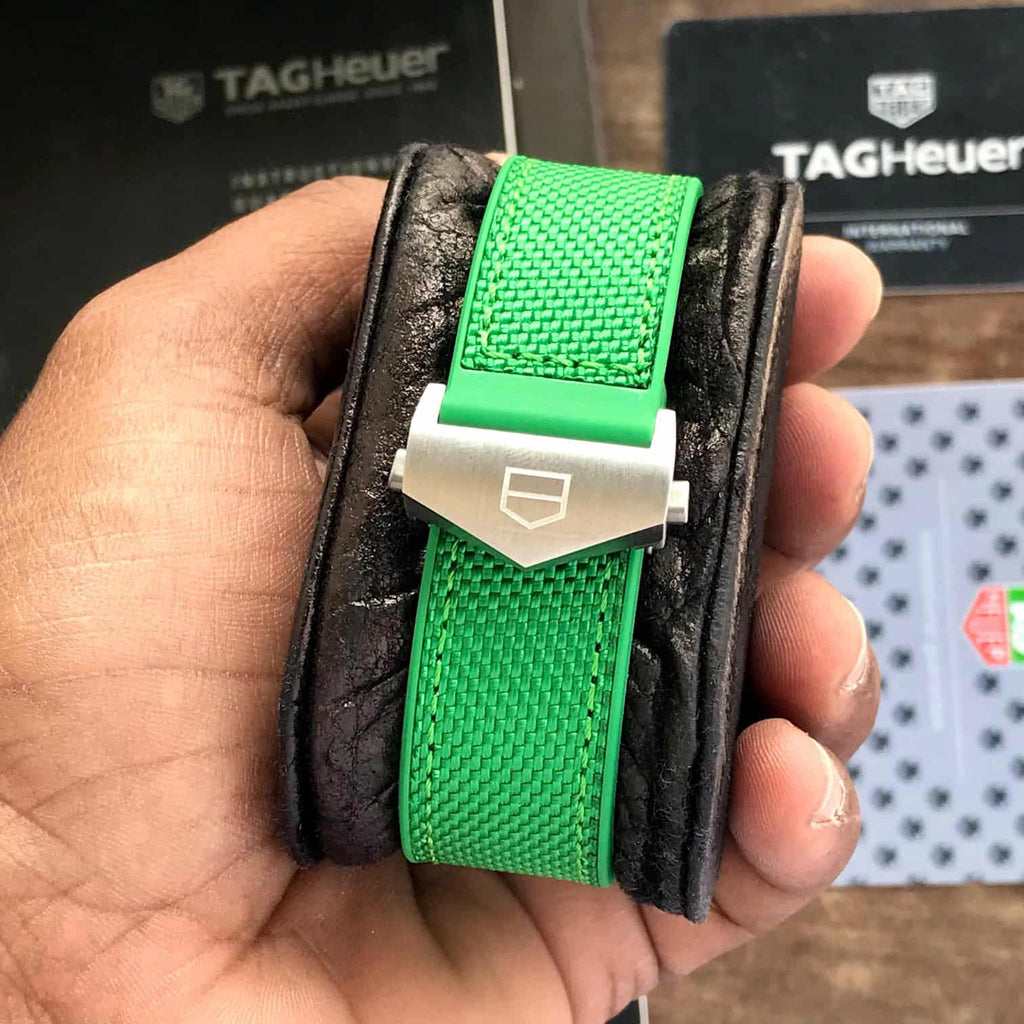 Tag Heuer Monaco Chronographs Japanese Quality Green Edition Mens Watch