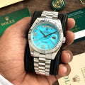 Rolex Day Date Stainless Steel Sky Blue Dial Japanese Automatic Master Quality Men’s Watch