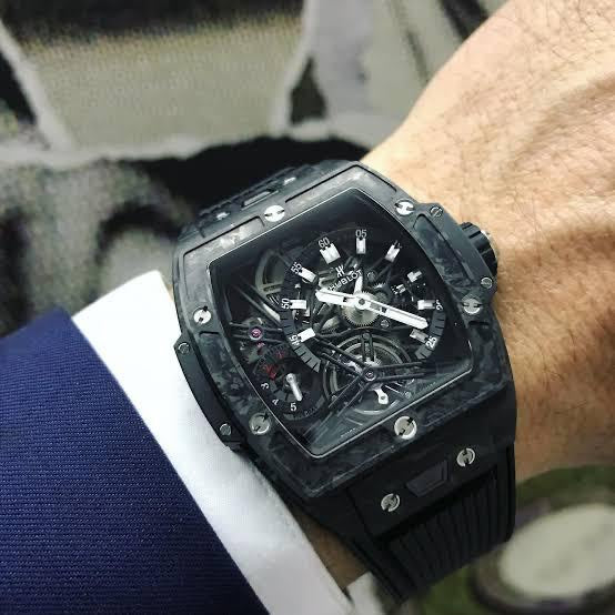 Hublot Spirit of Big Bang Tourbillon Carbon Black 42mm Swiss Automatic Mens Watch