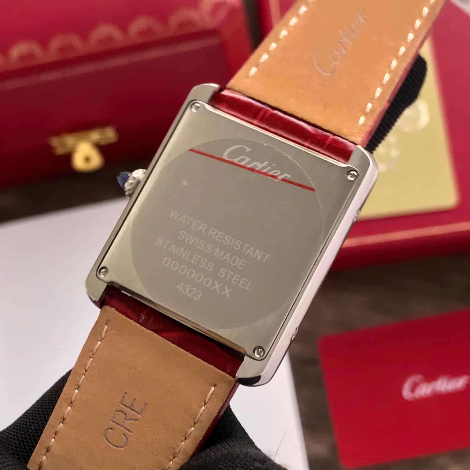 Cartier Tank Premium Unisex Watch – Red Dial Edition
