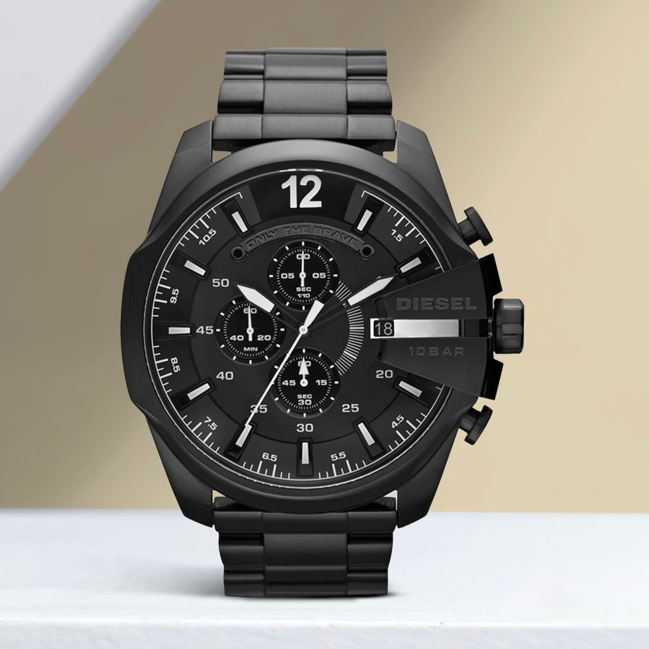 Diesel Mega Chief DZ4283 Full Black Chronograph Mens Watch