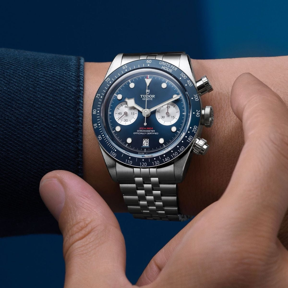 Tudor Black Bay Chrono Blue Dial Boutique Edition men’s Watch .