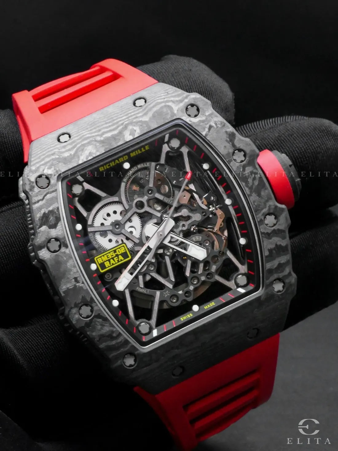 Richard Mille RM 35-02 Rafa Premiums Carbon Body Light Weight Automatic Mens Watch