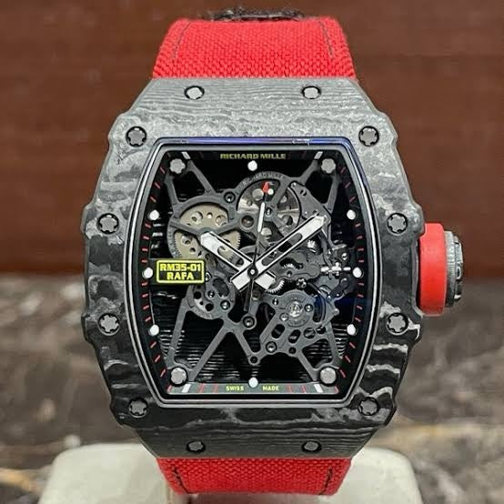 Richard Mille RM 35-02 Rafa Premiums Carbon Body Light Weight Automatic Mens Watch