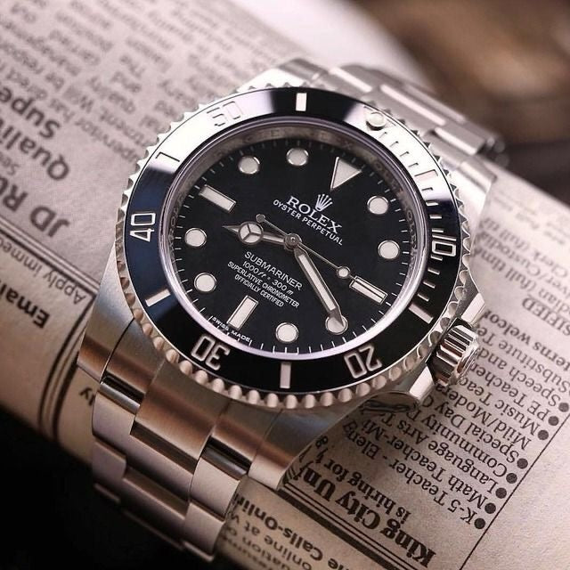 Rolex Submariner Stainless Steel Black Dial Japanese Automatic Mens Watch