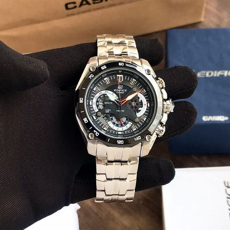 Casio Edifice E-550-D Series Stainless Steel Japanese Quartz Mens Watch