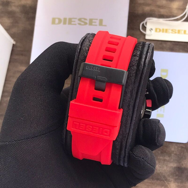Diesel DZ4427 Japanese Quartz Machinery Silicon Strap Mens Watch