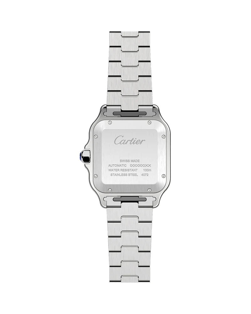 Santos De Cartier Large Swiss ETA Movement Automatic Men’s Watch With Interchangeable Metal & Leather Bracelet