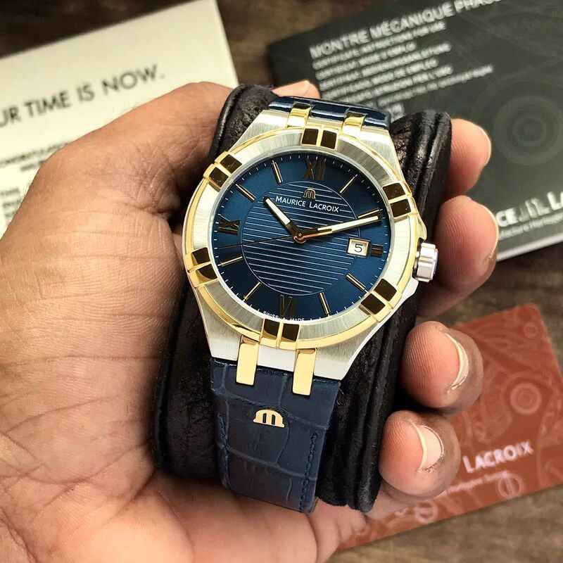MAURICE LACROIX AI1008-PVY11-432-1 Aikon Quartz Watch for Men’s