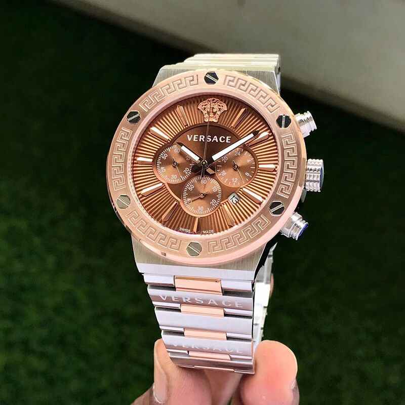 VERSACE VEZ900421 Chronograph Rose gold Dial Mens Watch