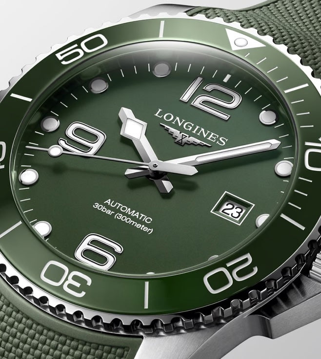 Longines HydroConquest Automatic Green Dial Mens Watch