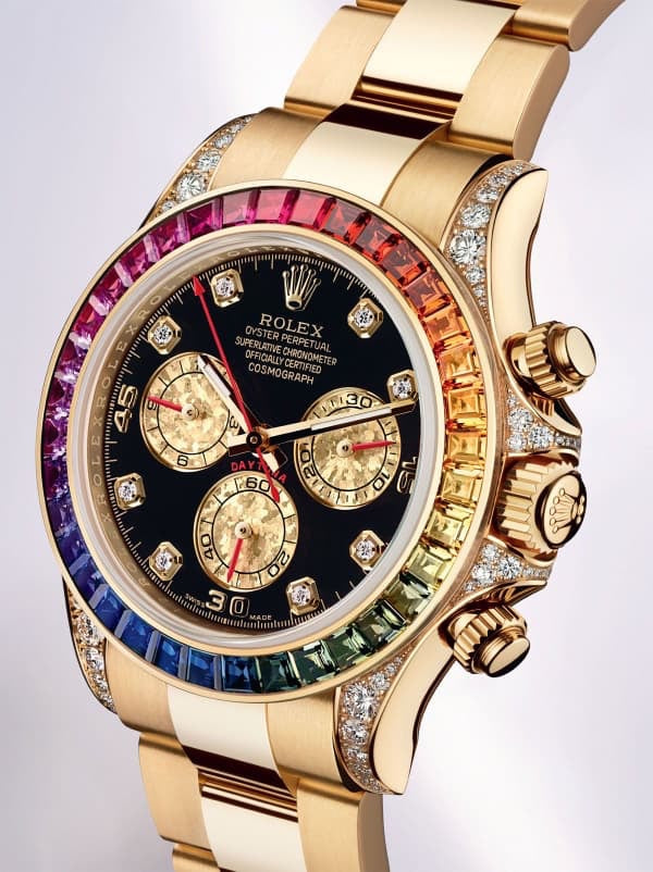 Rolex Rainbow Daytona Gold Tone Automatic Japanese Master Quality Men’s Watch