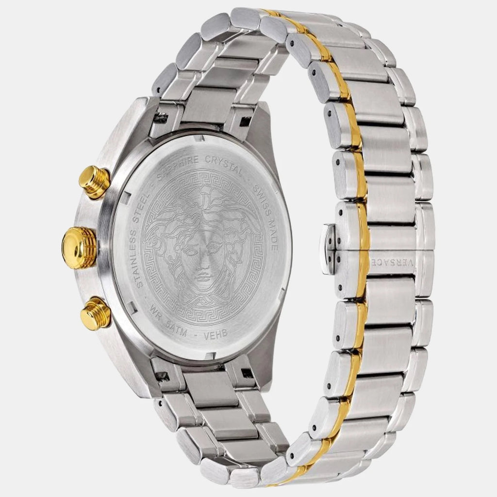 VERSACE Male Black Stainless Steel Chronograph Watch VEHB00619