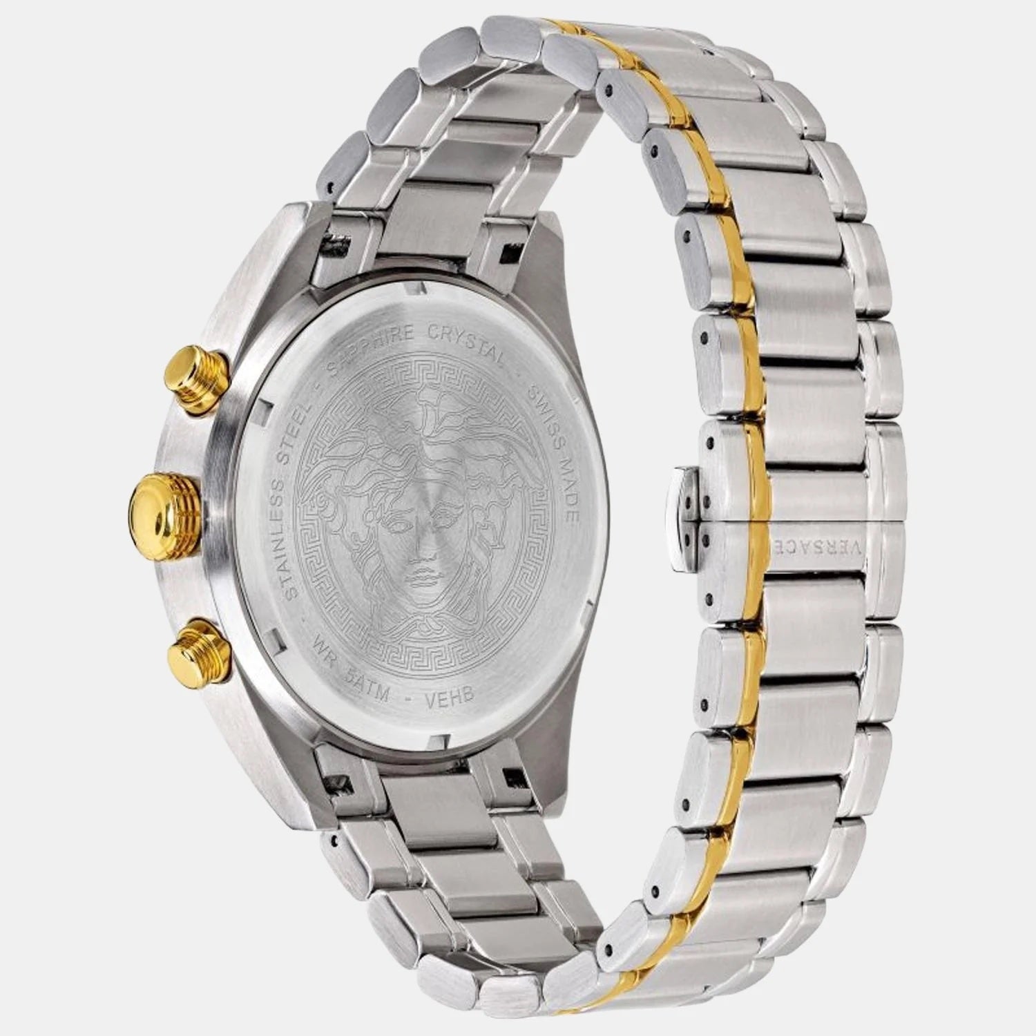 VERSACE Male Black Stainless Steel Chronograph Watch VEHB00619