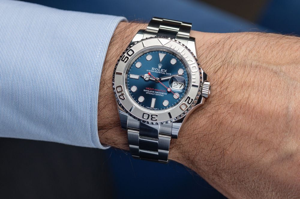Rolex Yacht Master Stainless Steel Blue Dial Japanese Master Quality Men’s Watch