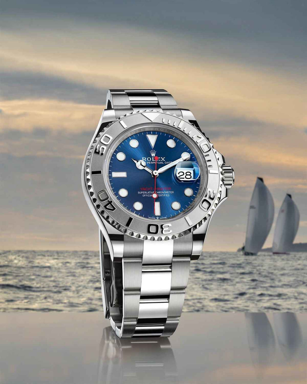 Rolex Yacht Master Stainless Steel Blue Dial Japanese Master Quality Men’s Watch